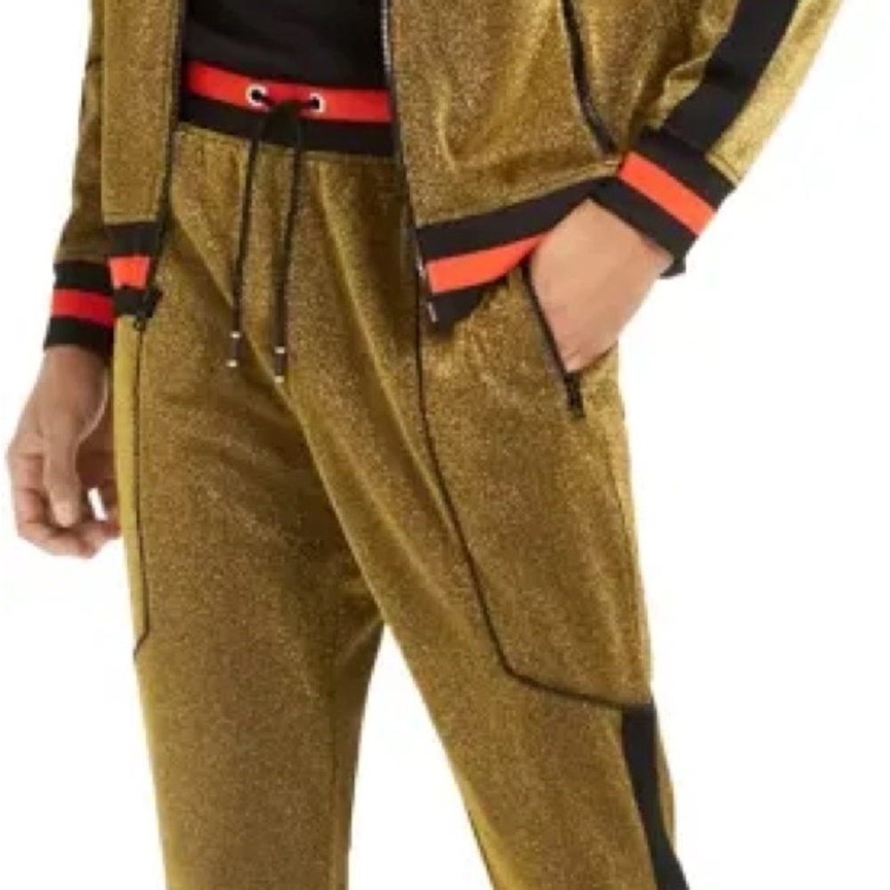 INC International Concepts Gold Jogger Track Pants